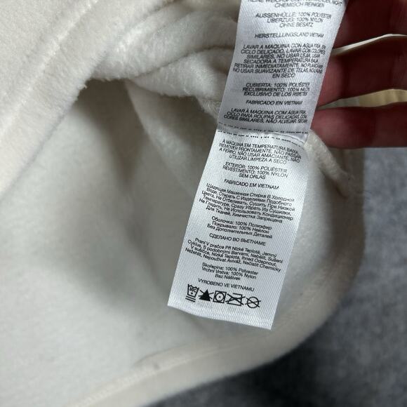 Columbia Sweatshirt Large Benton Springs Half Snap Pullover Sweater Fleece Chalk - Picture 7 of 8